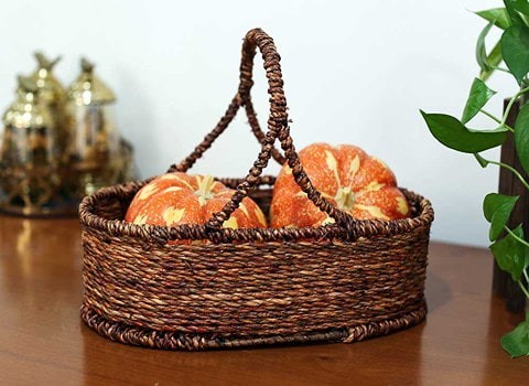 تصویر 1 از قیمت خرید سبد حصیری میوه + فروش ویژه